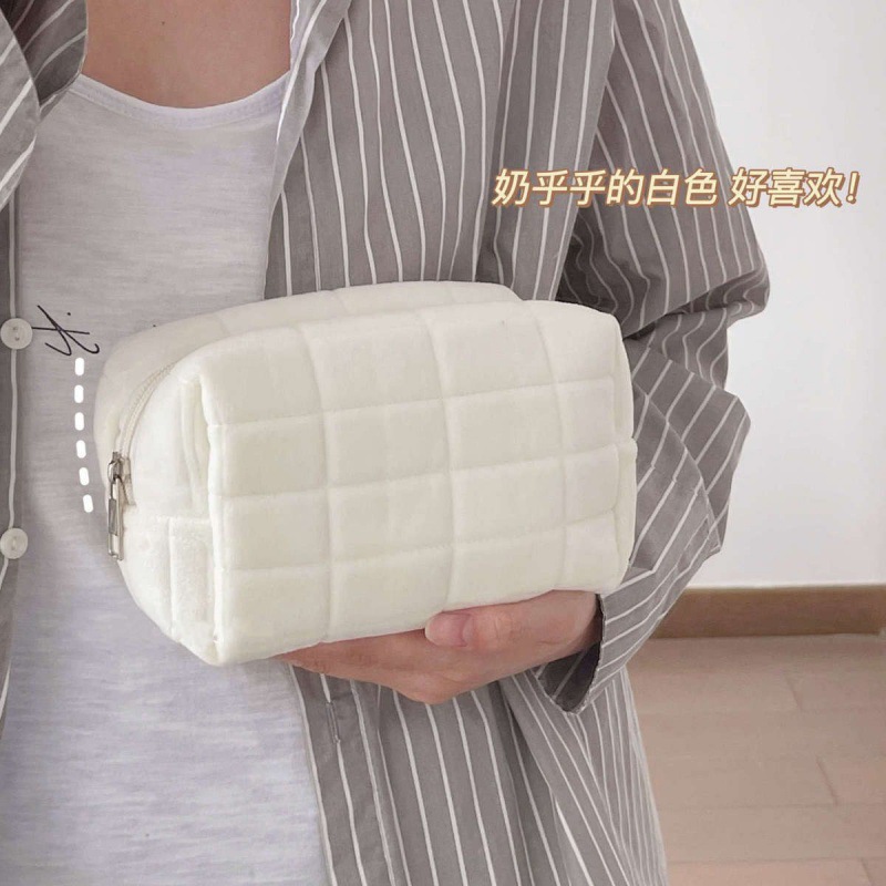 Bolsa de cosméticos bolsa de almacenamiento bolsa de viaje portátil de gran capacidad bolsa de almacenamiento de cosméticos lindo de alta apariencia nueva bolsa de almohada