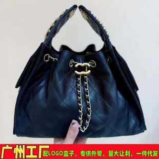 (Cross-border trading), quality one-shoulder bag with diamond pattern, Chanel style, genuine leather