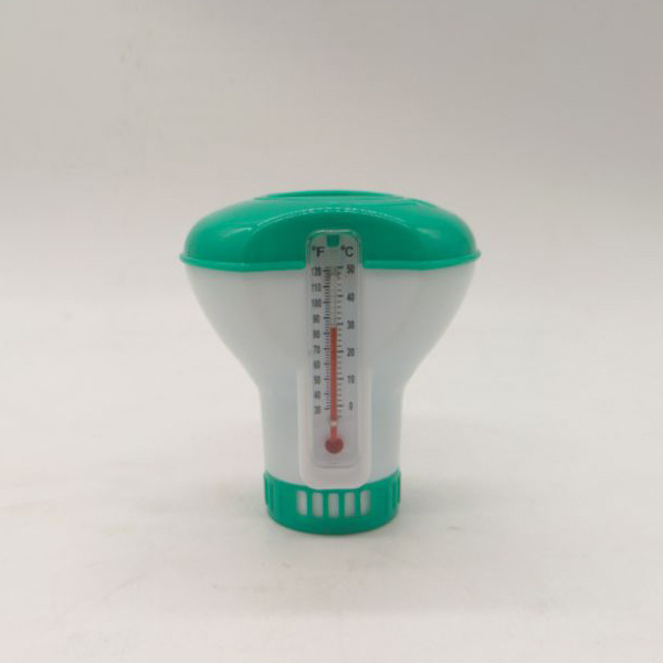 Cross-border pool cleaning tools chlorine tablet dispenser pool dosing device with thermometer Lake Blue Cross-border pool cleaning tools chlorine tablet dispenser pool dosing device with thermometer Lake Blue