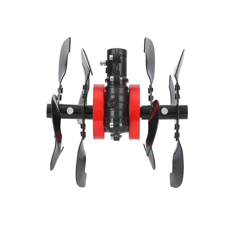 芝刈り機アクセサリー、土壌破砕ホイール、ガーデンマイクロ耕運機、溝掘り、もつれ防止除草ホイール、小型芝刈り機用ユニバーサル溝掘りホイール|undefined