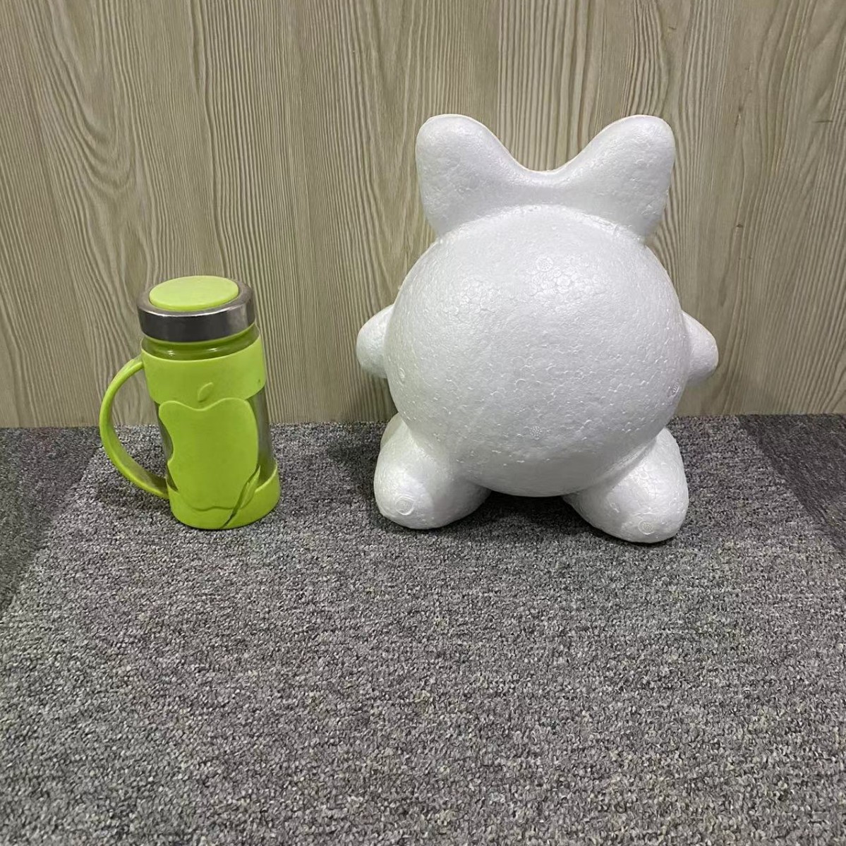 Oso de espuma directo de fábrica blanco DIY material de arreglo floral hecho a mano Día de San Valentín Rosa oso con juguete