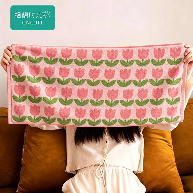 Towel Made of 100% Pure Cotton, Large Thick Jacquard Towel for Face Washing and Bathing, Super Absorbent and Does Not Shed Easily Towel Made of 100% Pure Cotton, Large Thick Jacquard Towel for Face Washing and Bathing, Super Absorbent and Does Not Shed Easily