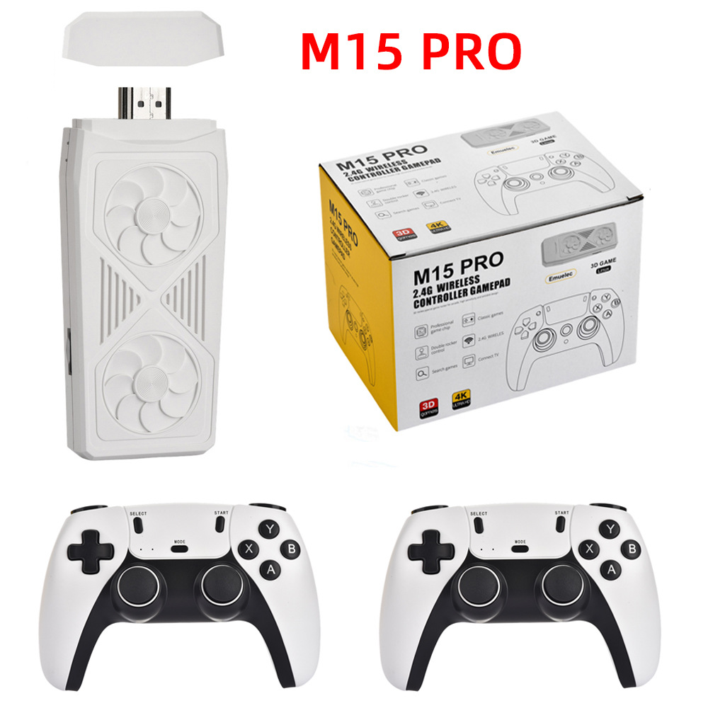 M15 PRO电视游戏机高清2.4G无线复古双人游戏机GD10游戏街机 跨境