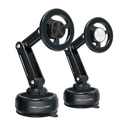 Cross-Border Vacuum Magnetic Navigation Folding Car phone holder - f0153-new-upgrade-nano-suction-cup-guide-magnetic-sheet-strong-magnetsilver