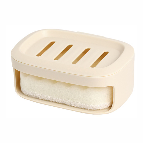 带海绵双用肥皂盒置物架家用浴室肥皂架免打孔卫生间香皂盒
