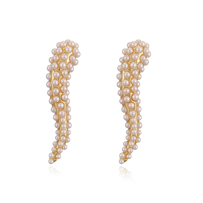 11g Weight Artificial Pearls Inlay Material Jewelry Set Classification Jewelry Set Quantity Holiday, Banquet, Daily Occasion Copper Material Geometric Pattern Women's Gender Inlay Design Elegant Style Wholesale Jewelry Elegant Geometric Copper Artificial Pearls Inlay Jewelry Set 8