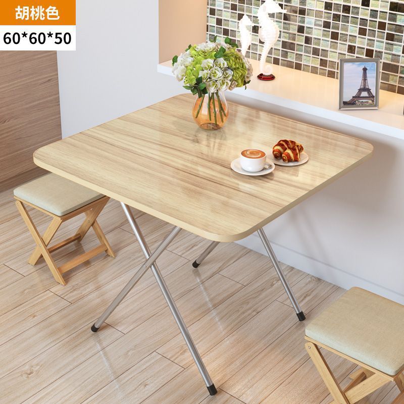 Mesa plegable, mesa de comedor, mesa de comedor, dormitorio portátil, mesa de comedor pequeña, simple para el hogar, de pie en el lado, tipo de casa pequeña