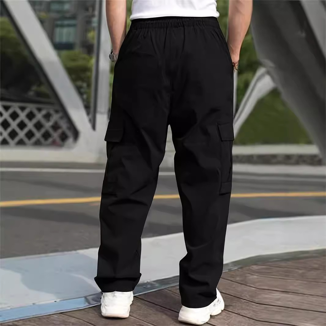 2024 Spring and Autumn Youth Casual Work Clothes Long Loose Straight Outdoor Sports Running Pants Men_voghion.com