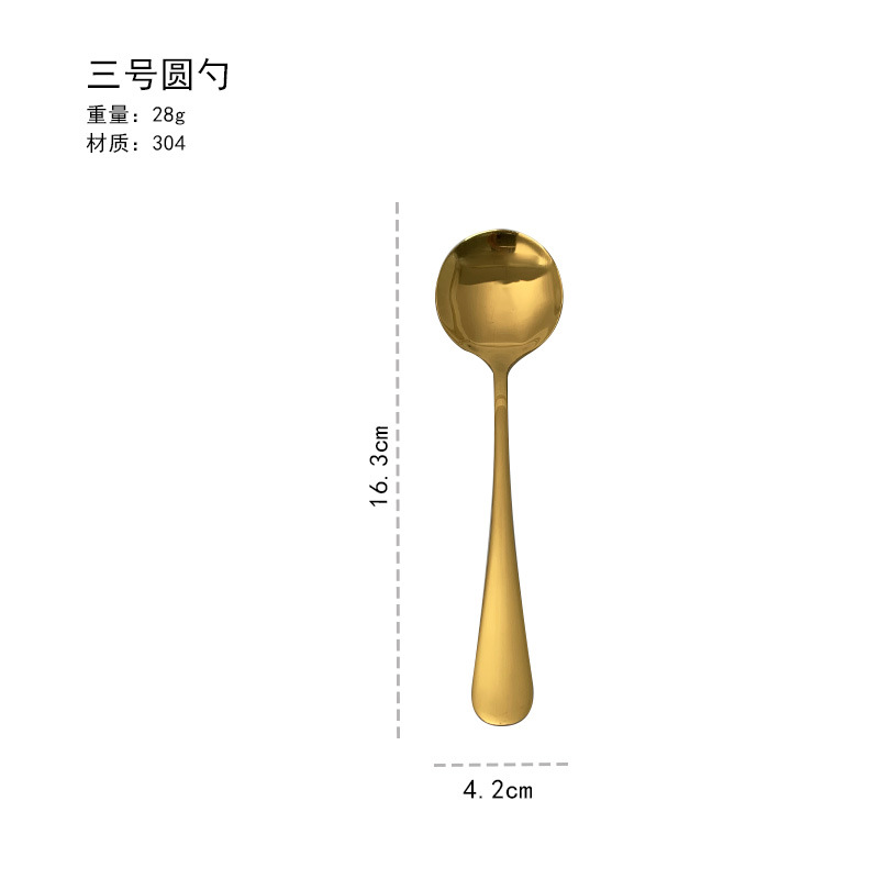 Juego de cubiertos de acero inoxidable serie 1010 para hoteles y restaurantes, cuchillo para carne, tenedor, cuchara, cuchara para postre y cuchara para sopa de estilo occidental. image 39