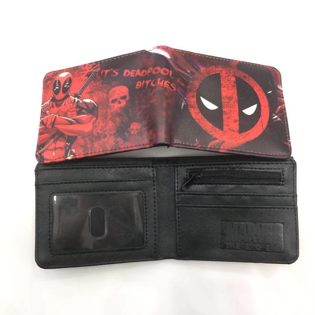Deadpool deadpool cartera corta Marvel Avengers superhéroe pu cambio cartera