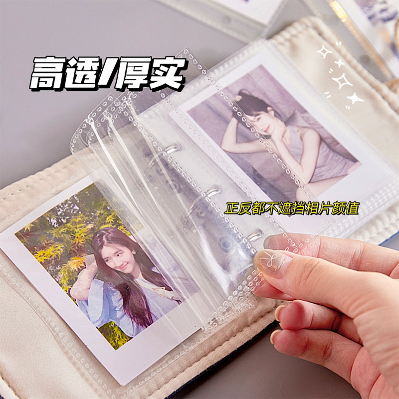 Nuevo libro de tarjetas de vaqueros de empalme de viento un Gongge mini álbum de fotos de alto valor de 3 pulgadas álbum de tarjetas pequeñas