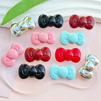 Акриловые украшения с мультяшным бантом, аксессуары для DIY, кремовый клей, чехол для телефона, заколка для волос, материал для патчей на кружку, оптом