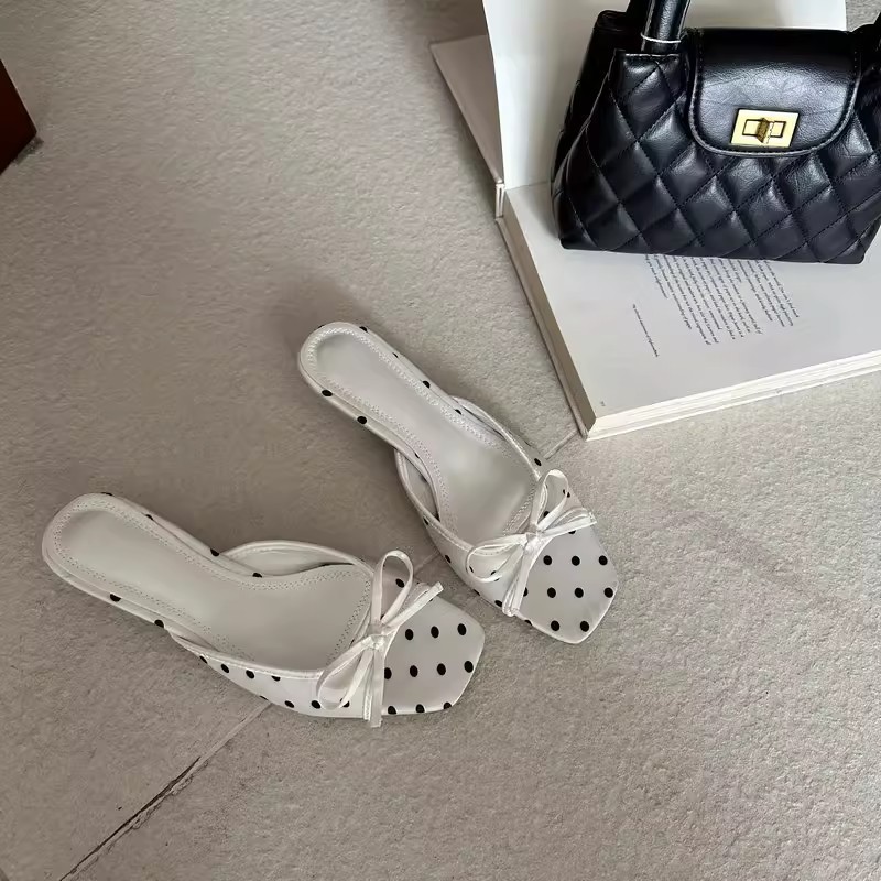 Sandalias Zuecos Sin Talón para Mujer de Superfibra y Caucho, Antideslizante image 6