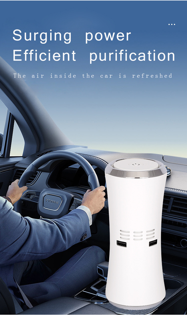 Foreign Trade Car Purifier, Car Interior Negative Ion Air Purification, Home Odor Removal and Deodorization Machine, Negative Ion Purifier