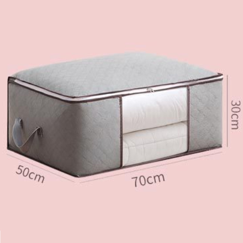 Bolsa de almacenamiento de edredón debajo de la cama armario ropa acabado bolsa plegable móvil caja de almacenamiento de edredón