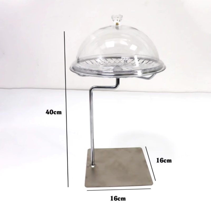 Supermarket Fruit Shop Fruit Plate Snack Tasting Rack with Cover Mobile Pastry Tasting Disc Food Display Display Rack