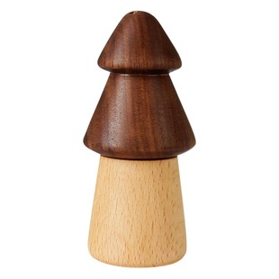 Japanese-style Wooden Restaurant Toothpick Box Creative Household Pine Toothpick Cans Portable Toothpick Box Black Walnut Toothpick Bucket
