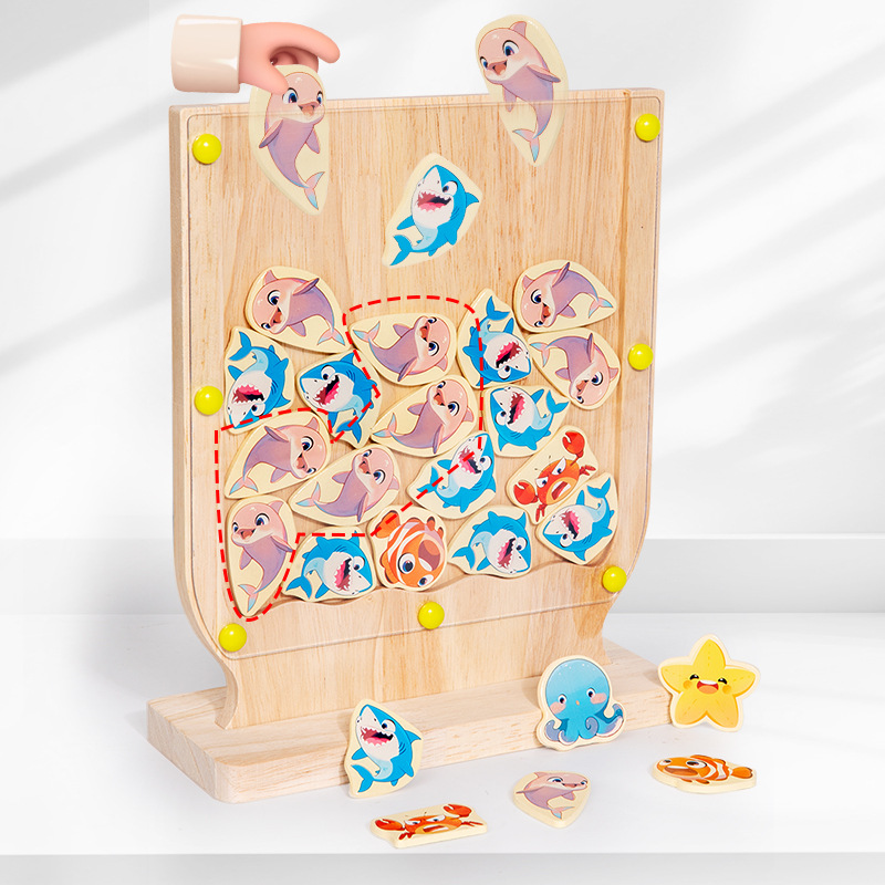 Juegos de acertijos infantiles de educación temprana para padres e hijos juguetes de madera interactivos