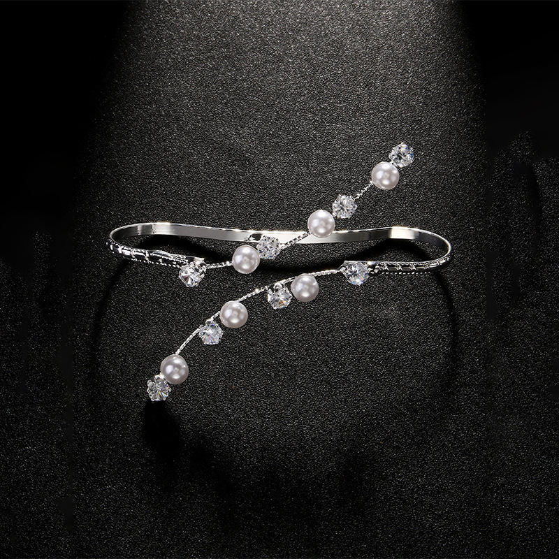 Europa y los Estados Unidos venta caliente pulsera de perlas personalidad abertura ajustable brazalete temperamento accesorios pulsera mujer