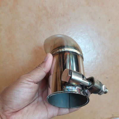 Exhaust pipe Downward Hidden Elbow Tailpipe