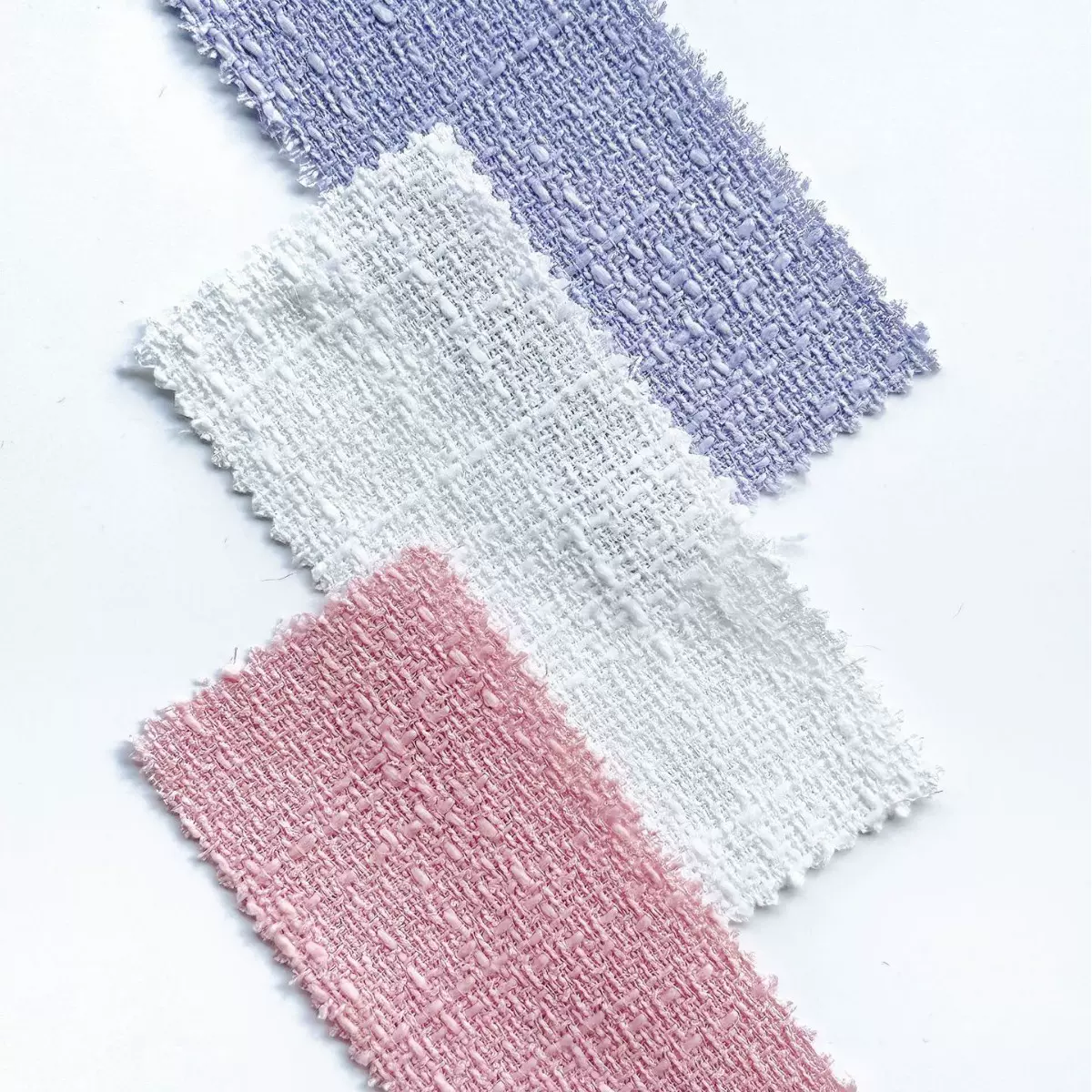 源头工厂小香风面料批发粗纺毛呢粗多色全涤梭织春秋冬装外套