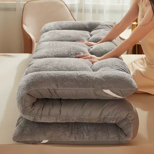 Lambskin Warm Mattress Winter Thickened Single Tatami Household Mattress Cushion Double Cushion Student Dormitory