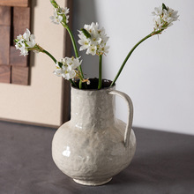 景德手工陶瓷花瓶客厅家居花插装饰瓷器手绘牡丹花绿植插花瓶摆件