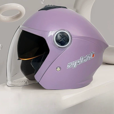 Motorcycle Safety Supplies women's winter warm battery car - 288-lavender-purple-sunscreen-double-mirror-one-size-fits-all