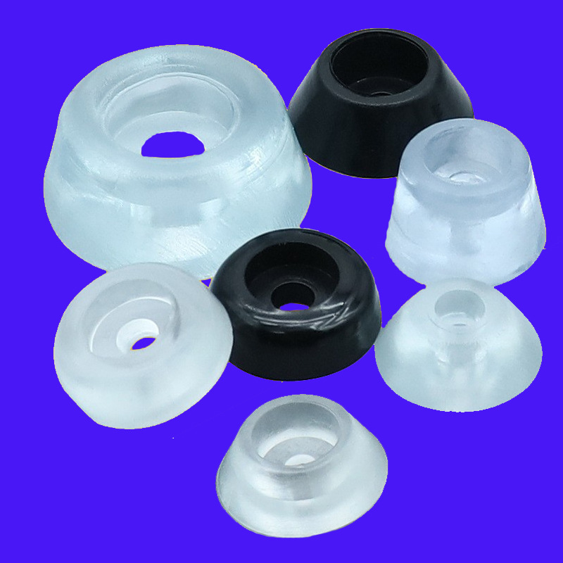 家具桌椅防撞增高防潮透明脚钉黑色机箱仪器锥形梯形圆形脚垫减震