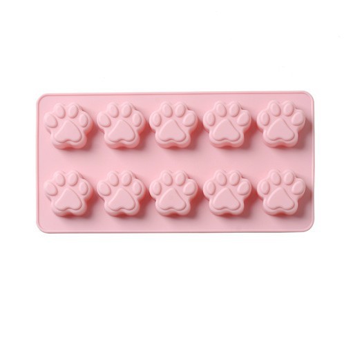 10 cat claw 18 bone silicone baking mold pet biscuit mold DIY rice cake cake mold drop mold