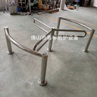 阻挡电动车可过轮椅双向旋转门手动360度旋转人员婴儿车转闸厂家