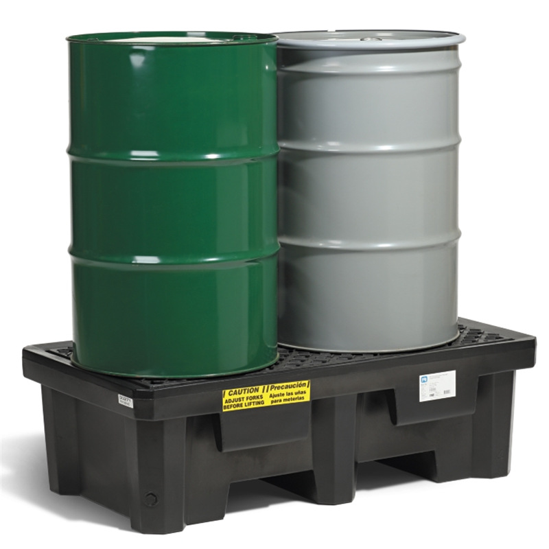 美国NewPig PIG聚乙烯盛漏托盘纽匹格PAK605-WD两桶型耐酸碱