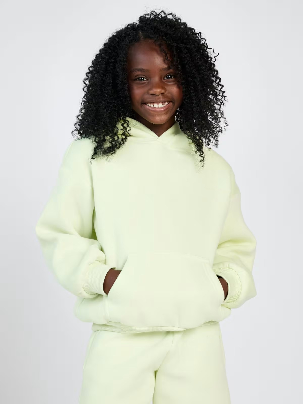 Completo due pezzi bambino con cappuccio stile europeo dopamine_voghion.com