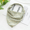 三态 Scarf, thin bag, hair accessory, 2021 years, floral print, on elastic band, European style