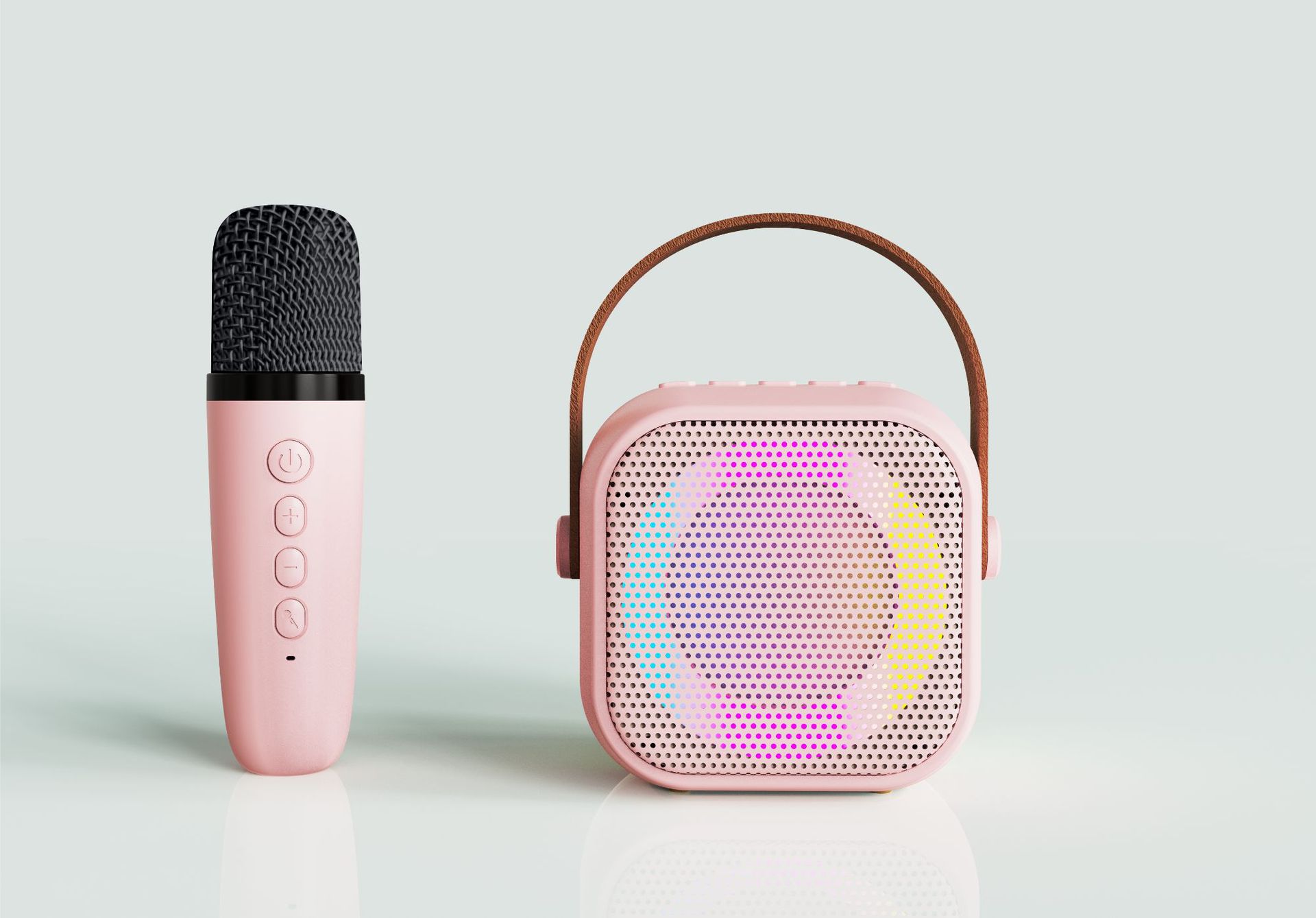 K29 color rosa Bluetooth audio al aire libre portátil mini micrófono inalámbrico karaoke audio micrófono traje transfronterizo al por mayor