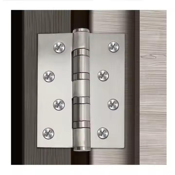Bisagra Plana para Puerta Interior 304 de Acero Inoxidable con Rodamiento de Bolas