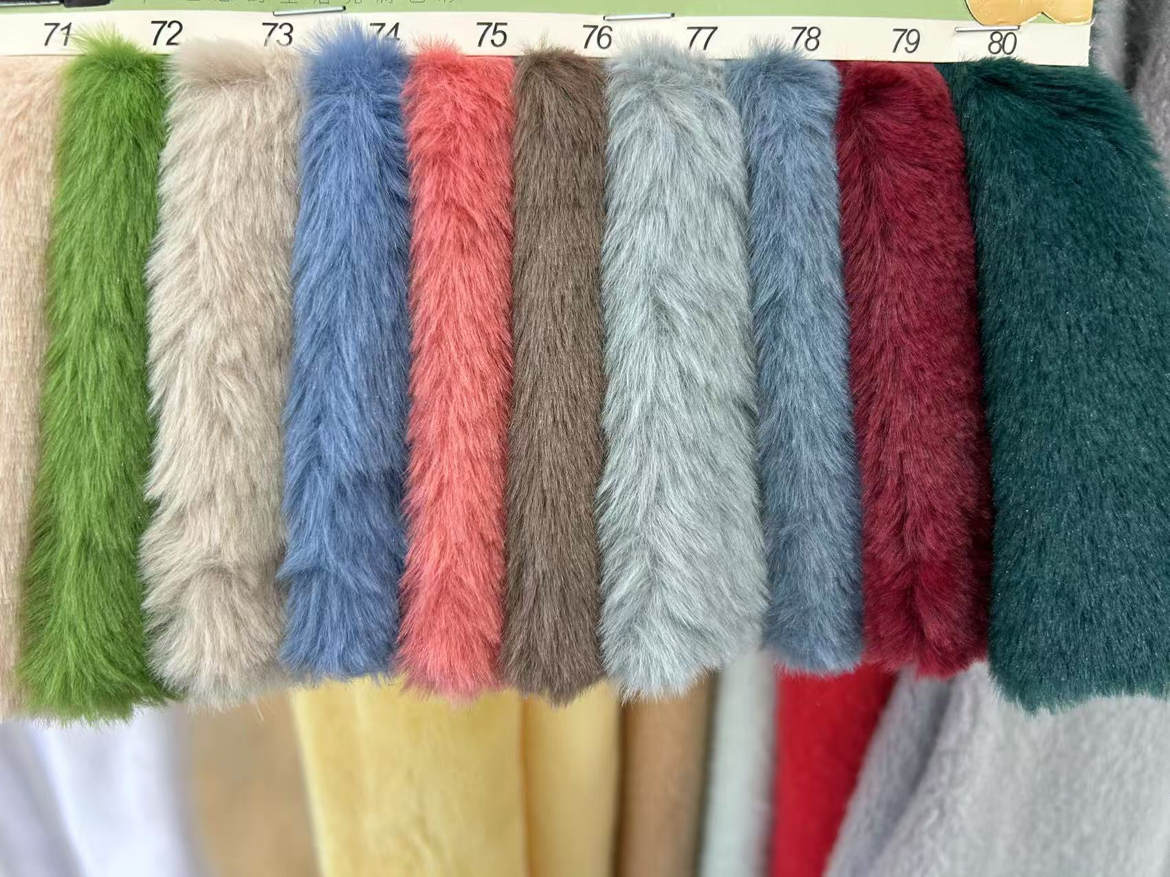 480g nutria conejo tela de peluche tela de piel corta muñeca de algodón de peluche hecha a mano DIY bufandas de mostrador pareja