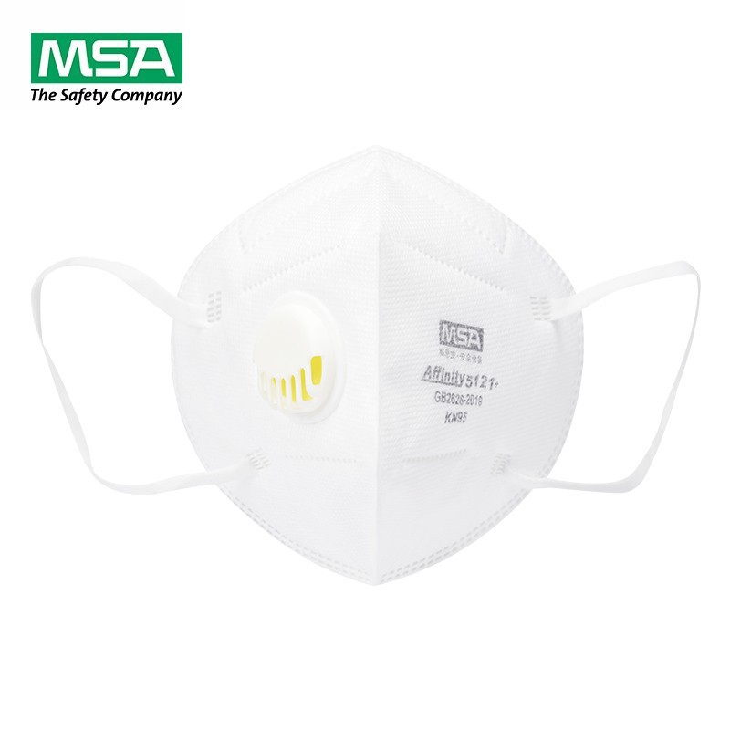梅思安10218147Affinity 5121+ 耳带式折叠式带阀口罩
