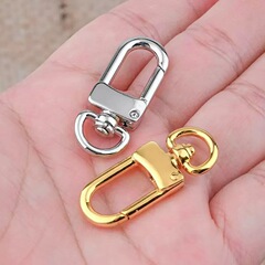 卸売亜鉛合金小さなドアバックルジュエリーハンギングバックルチェーン犬バックルハイエンドハンギングメッキフックバックルオリジナルロバブランドバックル