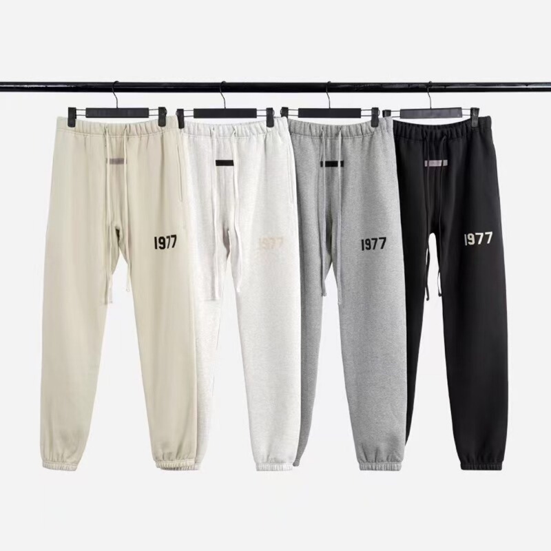 Essentials Flocked Gym1977 Sweatpants, Leggings, Sports and Casual American Long Pants