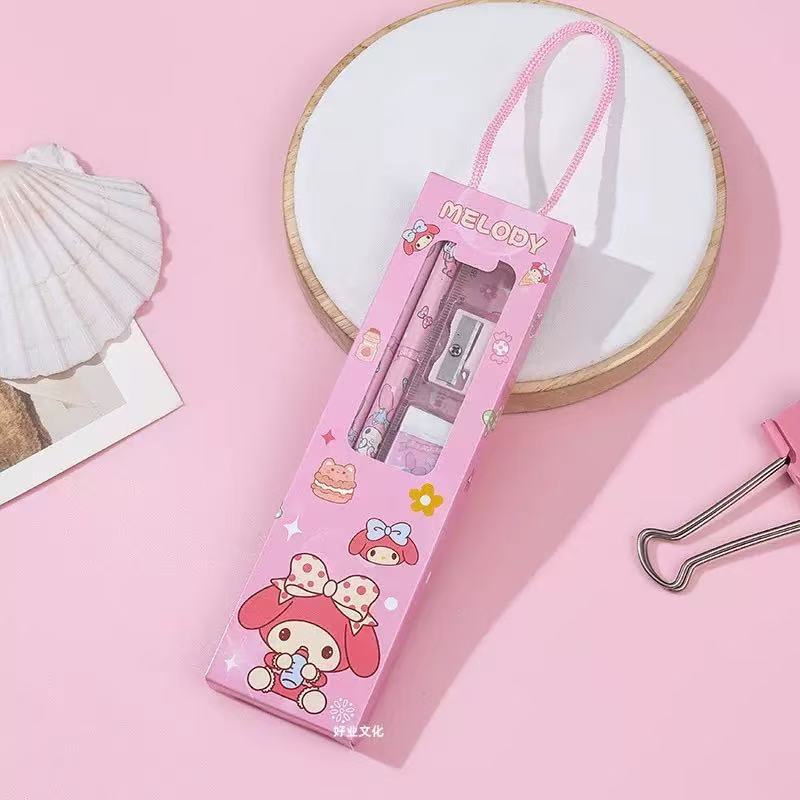 Juego de papelería portátil Melody de 5 piezas.