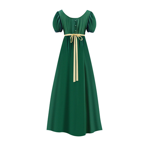 Bridgeton Vintage Regency Ball Gown High-Waisted Prom Dress Victorian Era Tea Dress Halloween Costume