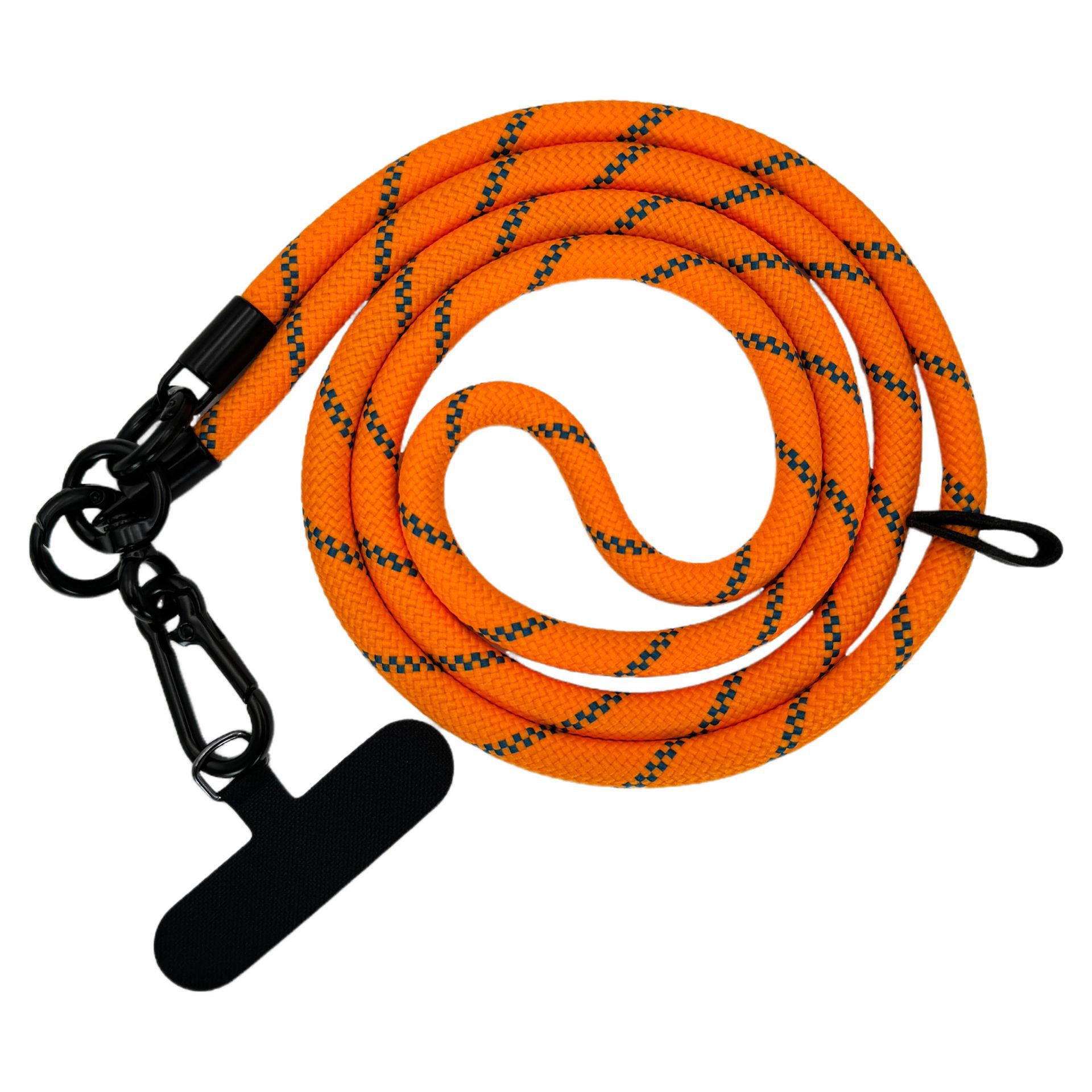 【76#색상] 120cm 조절 불가 휴대폰 끈 + 프리 클립