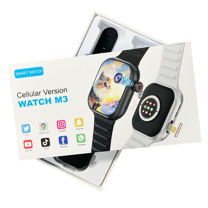 B29 スマートウォッチフルネットワークアクセス 5G ネイティブ Android システムカードウォッチ + 180 度回転カメラ|undefined