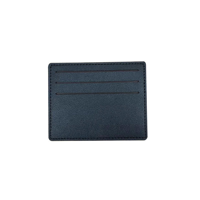 Fábrica de stock de tarjeta de gran capacidad de color sólido tarjeta pequeña bolsa de tarjeta multi tarjeta universal pequeña tarjeta de cuero pu bolsa de tarjeta al por mayor