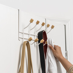 Factory direct sales hook behind the door without punching wall-mounted clothes hanger bathroom nail-free clothes hanger coat and hat hook