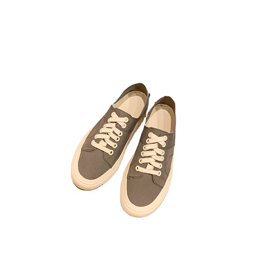 Laid-back two-way canvas shoes for women, breathable 2024 spring new style board shoes with laces, versatile casual shoes, heel candy color
