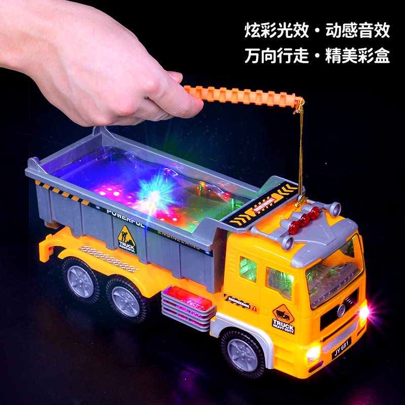 Transfronterizo 4D Vehículo eléctrico de ingeniería universal con música ligera Festival del Medio Otoño linterna Festival puesto linterna modelo de juguete