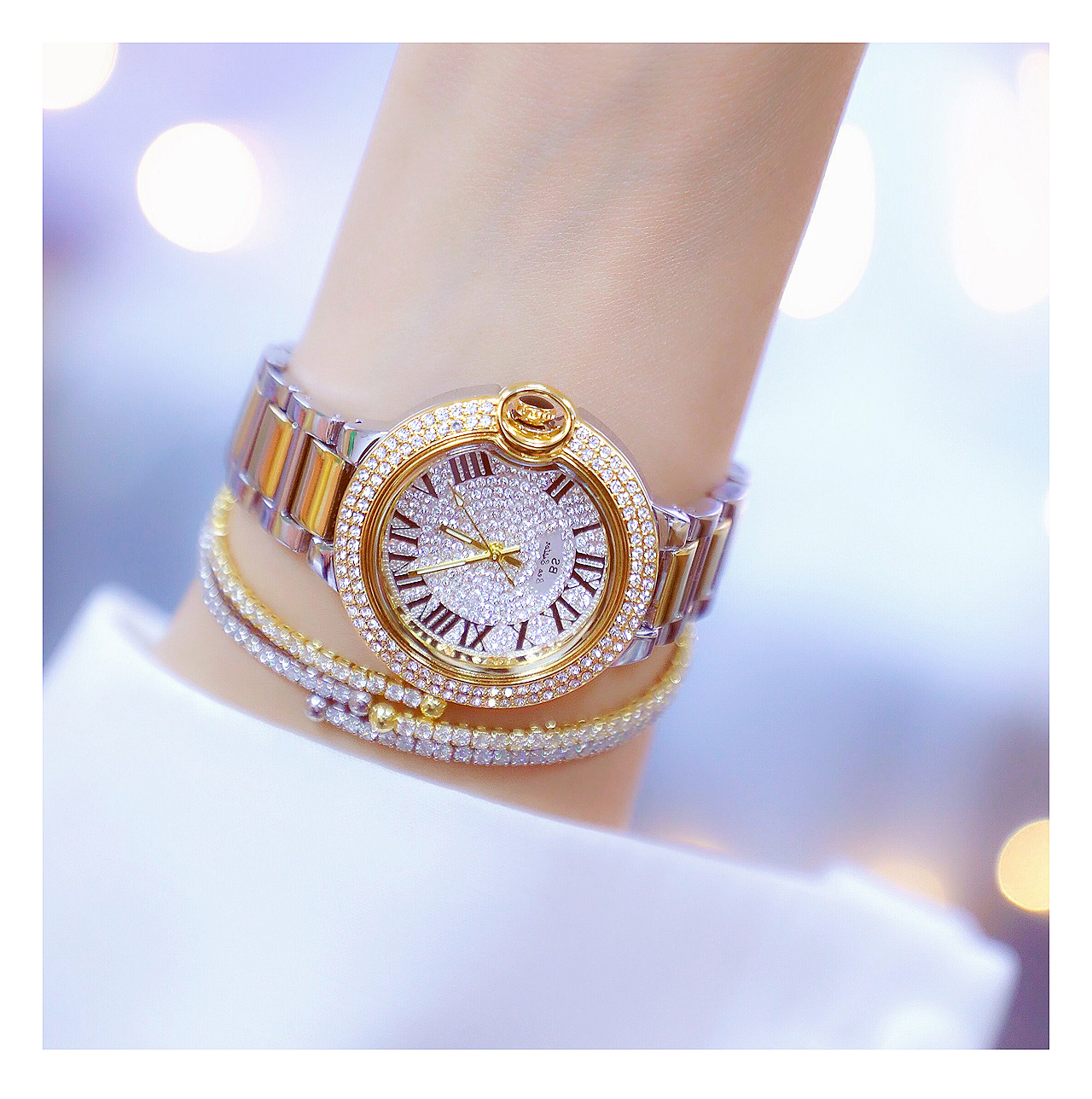 100g Weight Tempered Glass Mirror Material Alloy Strap Material Watch Classification Pointer+Number Display Type Jewelry Buckle Buckle Style Round Dial Shape Casual, Daily Occasion Quartz Movement Solid Color Pattern Women's Gender Simple Style, Classic Style Style Simple Style Classic Style Solid Color Jewelry Buckle Quartz Watch Women's Watches 2