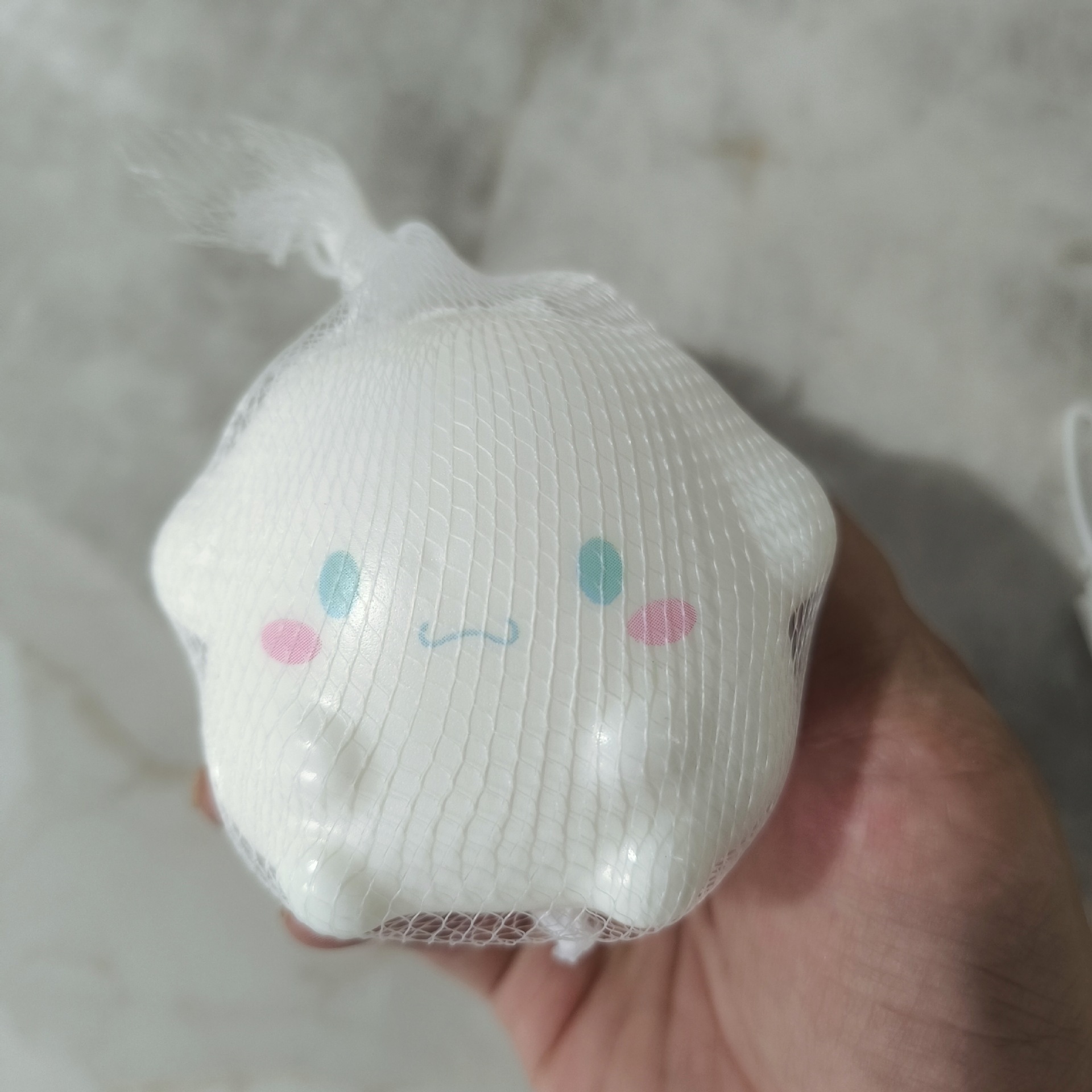 [네트백] 작은 흰색 개 7.5cm